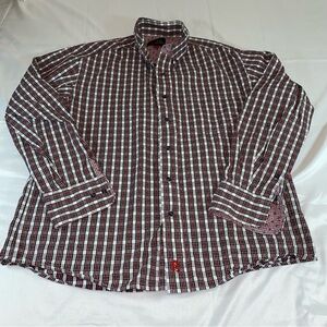 Billy Jealousy Red and Black Plaid Men's‎ Shirt